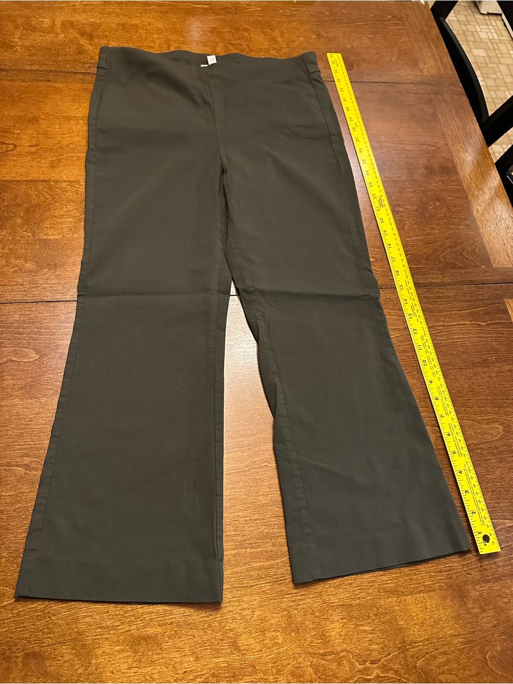 Chico's Boot Cut Pants in Dark Olive
